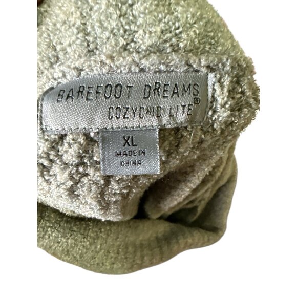 Barefoot Dreams Cozy Chic Lite Soft Waffle Cowl Tunic Sweater Green Size XL EUC - Picture 5 of 7